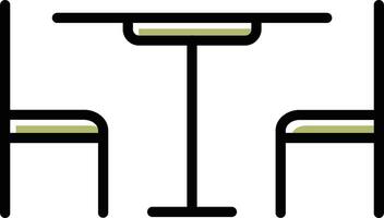 Lunch Table Vector Icon