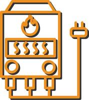 icono de vector de horno eléctrico