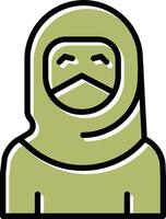 Woman with Niqab Vector Icon