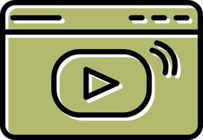 Video Streaming Vector Icon