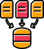 icono de vector de recopilación de datos