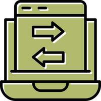 Data Transfer Vector Icon