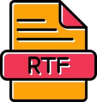 RTF Vector Icon