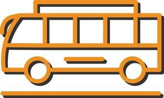 icono de vector de bus