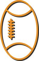 icono de vector de rugby