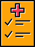 Medical Examination List Vector Icon