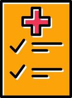 Medical Examination List Vector Icon