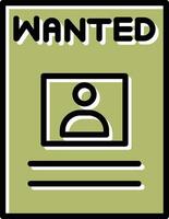 Wanted Poster Vector Icon