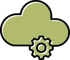 Cloud Computing Vector Icon