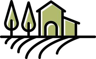 Farm House Vector Icon