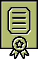 Certificate Vector Icon