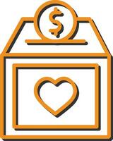 Charity Box Vector Icon