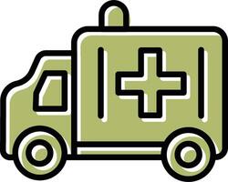 icono de vector de ambulancia