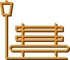 Relaxation Bench Vector Icon