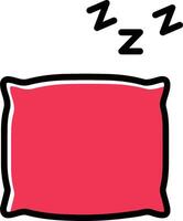 icono de vector de almohada