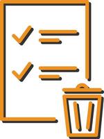 Trash List Vector Icon