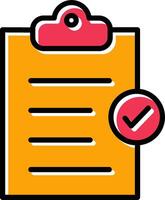 Booking Checklist Vector Icon