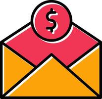 Mail Coin Vector Icon