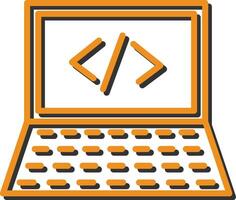 Writing Laptop Vector Icon