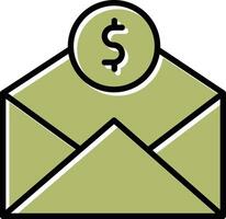 Mail Coin Vector Icon