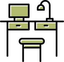 Simple Desk Vector Icon