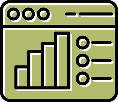 icono de vector de análisis web