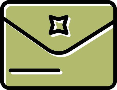icono de vector de sobre