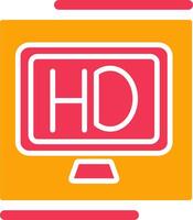 hd calidad vector icono