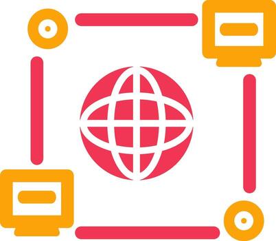 computadora conexión vector icono