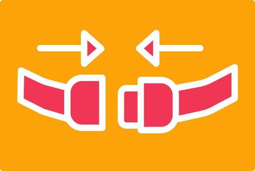 icono de vector de cinturón de seguridad