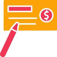 Write Cheque Vector Icon