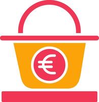 Euro Basket Vector Icon