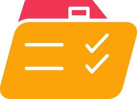 Checklist Folder Vector Icon