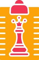 Clipboard Chess Vector Icon