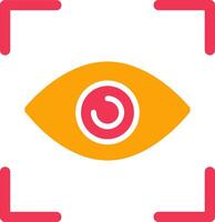 icono de vector de ojo