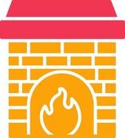 Fireplace Vector Icon