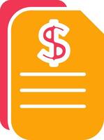Dollar Document Vector Icon