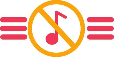 Music Disabled Vector Icon