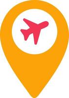 Airport Location Vector Icon