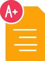 Graded Paper Vector Icon