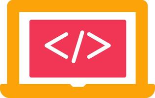 Coding Computer Vector Icon