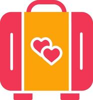 Lover Suitcase Vector Icon