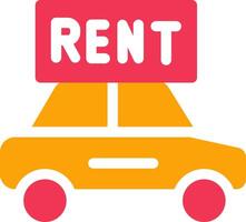 Rent a Car Vector Icon