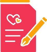 Marriage Contract Vector Icon