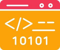 Binary Website Vector Icon