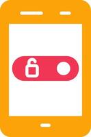 Unlock Slide Vector Icon