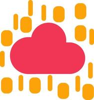 icono de vector de nube