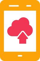 Cloud with Upward Arrow Vector Icon