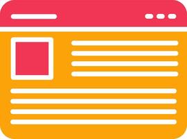 Blogging Services Vector Icon