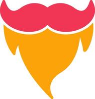 barba y Bigote ii vector icono